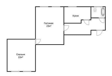 Объявление о продаже двухкомнатной квартиры, 58.8 м², этаж 3 из 4. Фото 1